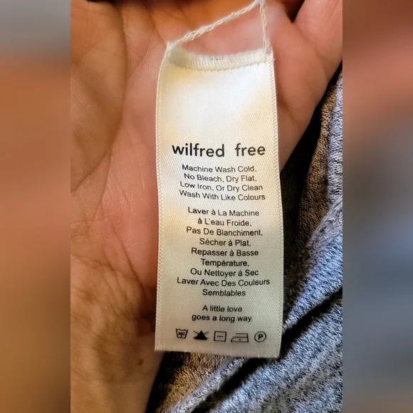 Wildfred Free Grey Twist Tee Shirt Sz Xs - Picture 9 of 9